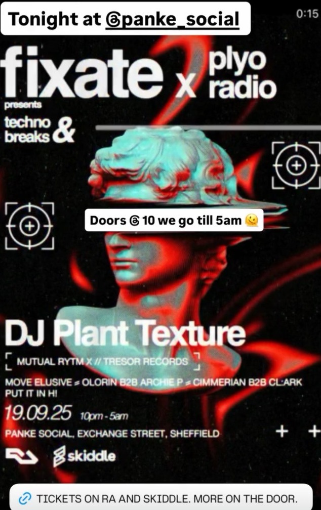 Fixate x Plyo Radio at Panke Social