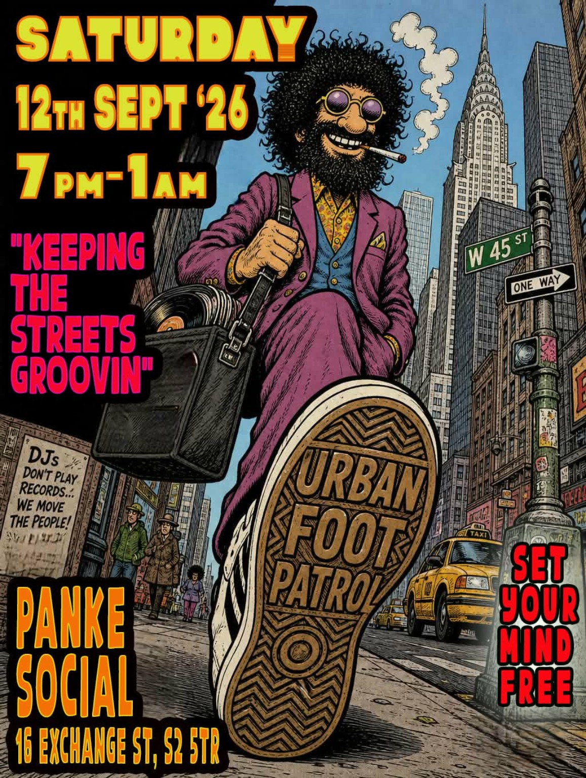 KEEPING THE STREETS GROOVIN' event poster at Panke Social